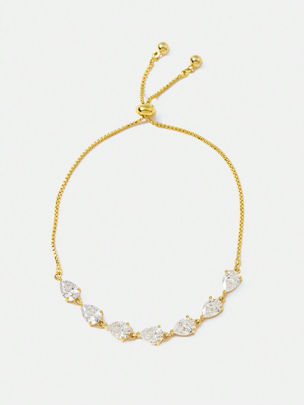 Brinco Folha di Luce - Pulseira Folheada a Ouro com Zircônia Cúbica