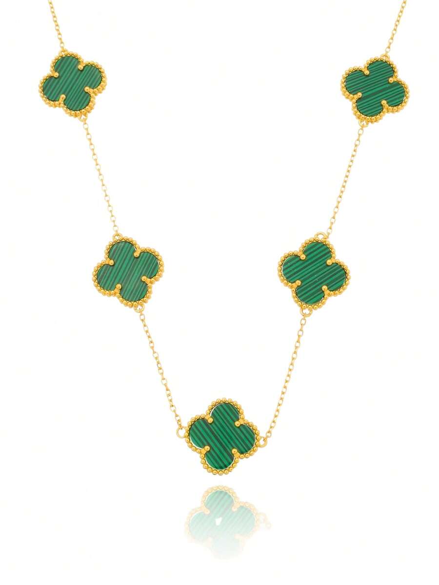 Colar Choker Fleur - Inspiração Van Cleef