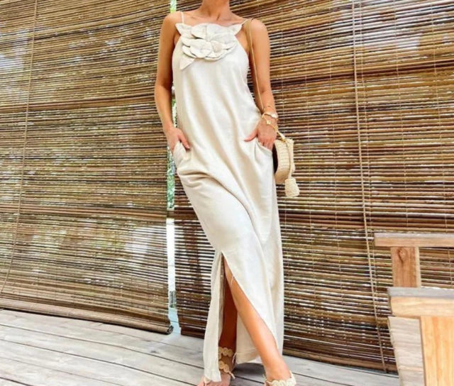 Vestido de Linho Camélia